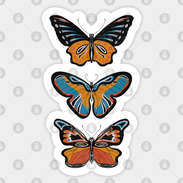 Botanical Butterflies Sticker by gnomeapple